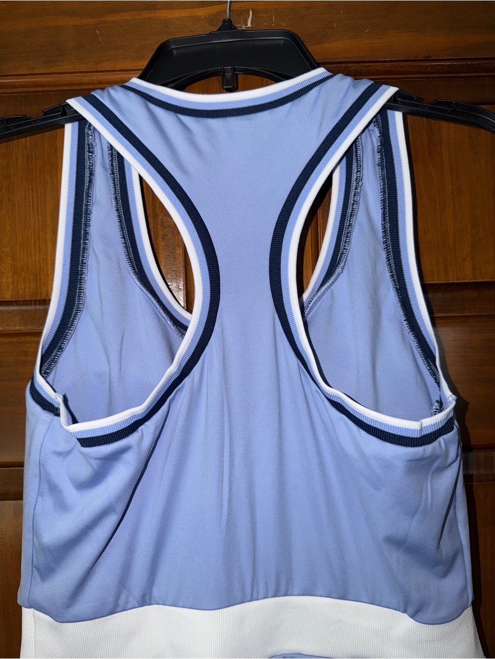 WBQ Light Blue Athletic Tennis Dress with Navy & White Trim - Picture 5 of 8